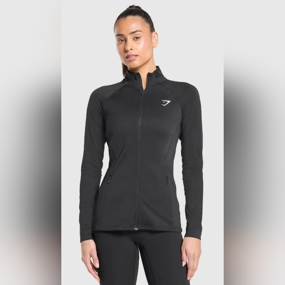 Gymshark Jackets & Blazers - Gymshark Black Training‎ Zip-Up Jacket Size Medium